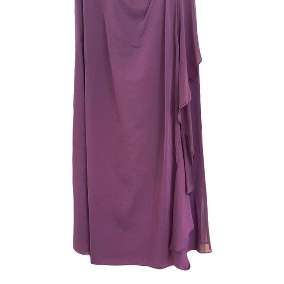 Jade By Jasmine Women's Plum / Purple Chiffon MOB Formal Gown - Size 8 - NWT 🌟 - Picture 5 of 16